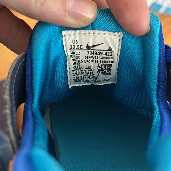 NIKE HUARACHE run blue and orange 12.5c - Picture 6 of 6